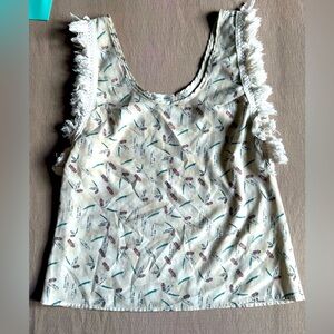 Feathered Tank Shirt